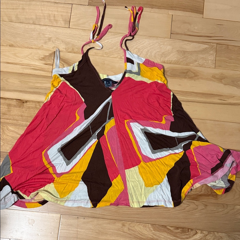 French Connection Multicolor Camisole with Tie Straps
